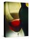 Red Wine in Bottle and Glass-Ulrike Koeb-Premier Image Canvas