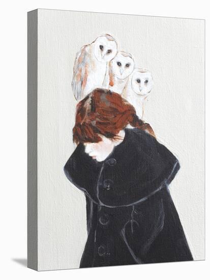 Redhead with Owls, 2016, Detail-Susan Adams-Premier Image Canvas
