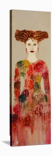 Redhead with Pinks Dress, 2016-Susan Adams-Premier Image Canvas