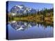Reflected in Picture Lake, Mt. Shuksan, Heather Meadows Recreation Area, Washington, Usa-Jamie & Judy Wild-Premier Image Canvas