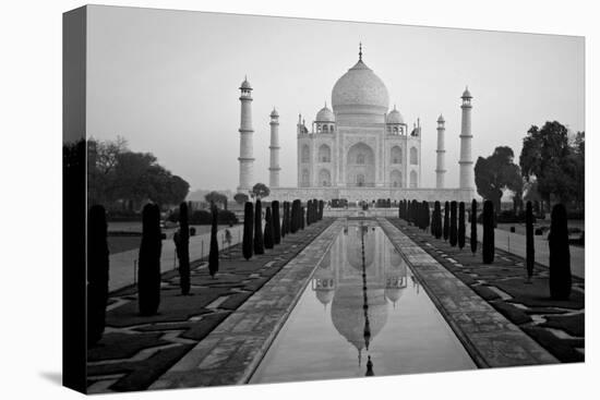 Reflection of a mausoleum in water, Taj Mahal, Agra, Uttar Pradesh, India-null-Premier Image Canvas