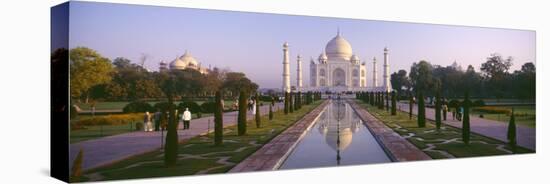 Reflection of a Mausoleum on Water, Taj Mahal, Agra, Uttar Pradesh, India-null-Premier Image Canvas