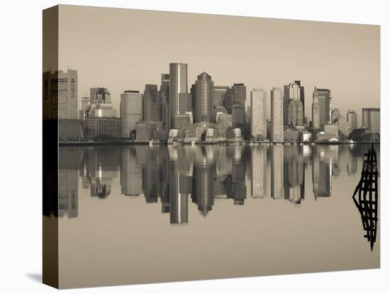 Reflection of Buildings in Water, Boston, Massachusetts, USA-null-Premier Image Canvas