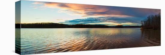 Reflection of Clouds in a Lake at Sunset, Stephen A. Forbes State Recreation Area-null-Premier Image Canvas