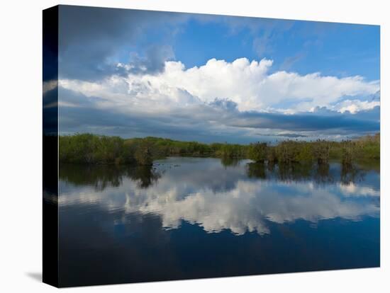 Reflection of Clouds on Water, Everglades National Park, Florida, USA-null-Premier Image Canvas