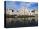 Reflection of Waterfront Town Houses, Ghent, Flanders, Belgium, Europe-Christian Kober-Premier Image Canvas