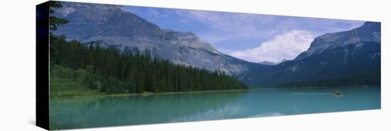 Reflection on Water, Emerald Lake, Yoho National Park, British Columbia, Canada-null-Premier Image Canvas