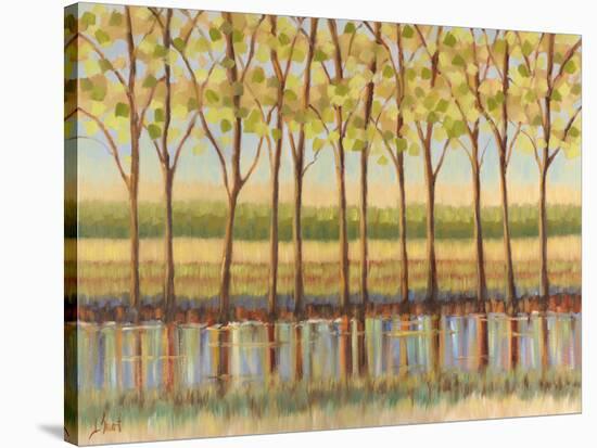 Reflections Along the River-Libby Smart-Stretched Canvas