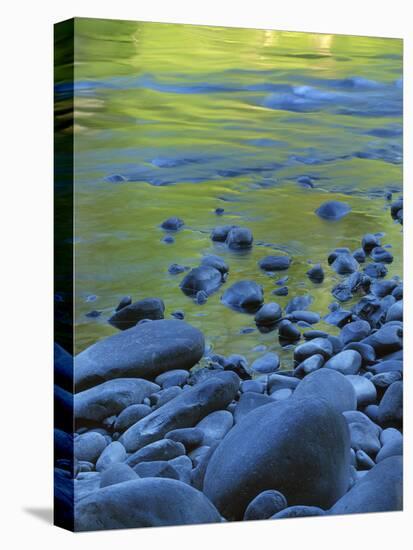 Reflections in the Elwha River, Olympic National Park, Washington, USA-Charles Gurche-Premier Image Canvas