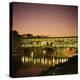 Reflections of the Ponte Vecchio Dating from 1345, Tuscany, Italy-Christopher Rennie-Premier Image Canvas