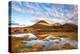 Reflections on a Lochan at Sligachan Bridge on the Isle of Skye, Scotland UK-Tracey Whitefoot-Premier Image Canvas