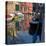 Reflections on Canal in Venice-Mike Burton-Premier Image Canvas