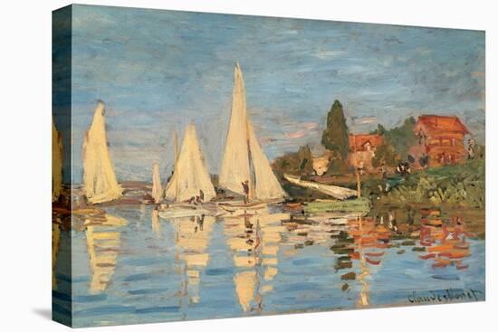 Regatta at Argenteuil, Monet Claude, 1872. Musee d'Orsay, Paris, France.-Claude Monet-Stretched Canvas