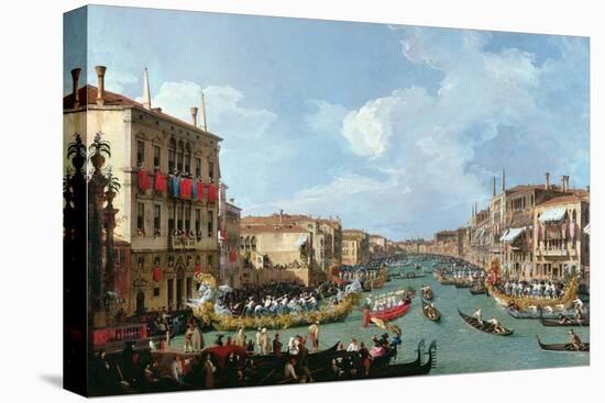 Regatta on the Grand Canal-Canaletto-Premier Image Canvas