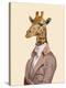 Regency Giraffe-Fab Funky-Stretched Canvas