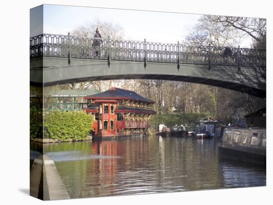 Regents Canal (Grand Union), Regents Park, London, England, United Kingdom-David Hughes-Premier Image Canvas