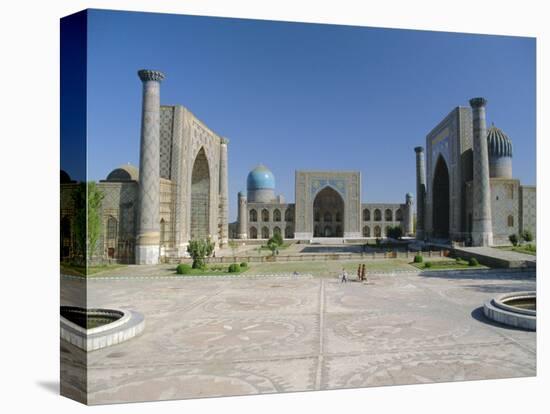 Registan Square, Samarkand, Uzbekistan, Central Asia-Gavin Hellier-Premier Image Canvas