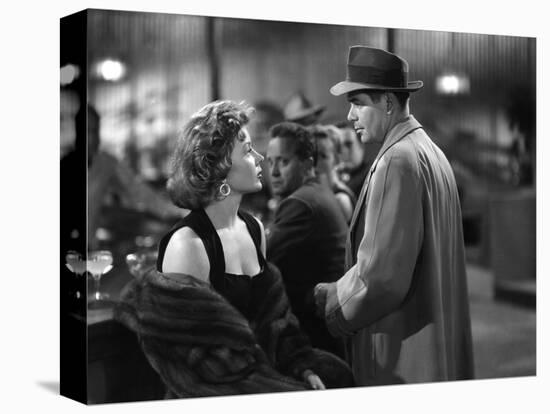 Reglement by Comptes THE BIG HEAT by FritzLang with Glenn Ford and Gloria Grahame, 1953 (b/w photo)-null-Stretched Canvas