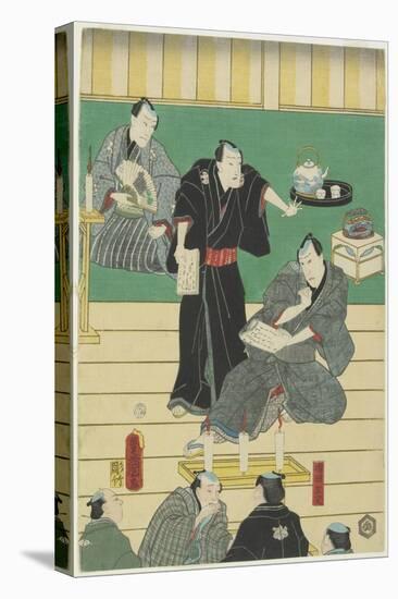 Rehearsal of a Kabuki Play, September 1860-Utagawa Kunisada-Premier Image Canvas