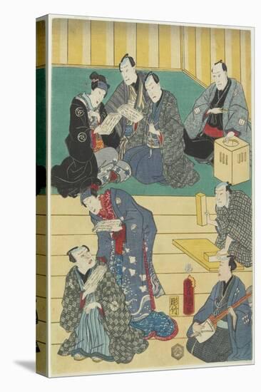 Rehearsal of a Kabuki Play, September 1860-Utagawa Kunisada-Premier Image Canvas