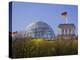 Reichstag, Glass Dome on Top and German Flags, Berlin, Germany, Europe-Gavin Hellier-Premier Image Canvas