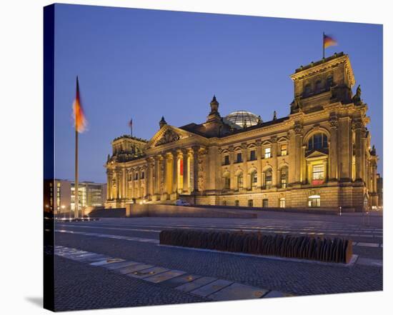 Reichstag in the evening, Berlin, Germany-null-Stretched Canvas