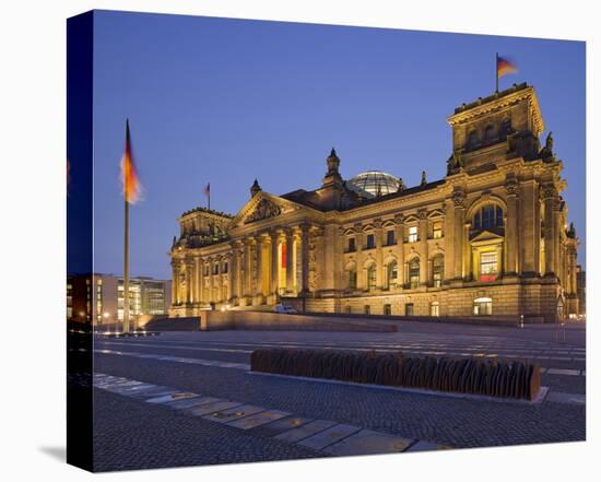 Reichstag in the evening, Berlin, Germany-null-Stretched Canvas