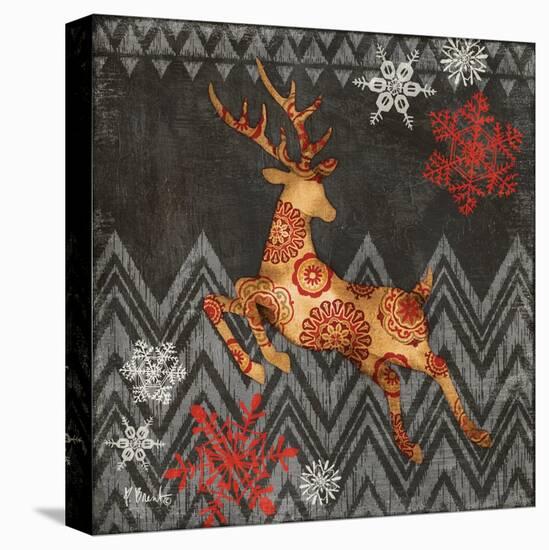 Reindeer Dance II-Paul Brent-Stretched Canvas