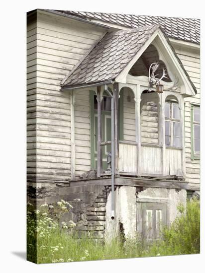 Reindeer Horns above Abandon House, Vic and Gudvagen, Norway-Russell Young-Premier Image Canvas