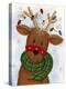 Reindeer with Lights-Beverly Johnston-Premier Image Canvas