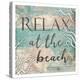 Relax Beach-Jace Grey-Stretched Canvas