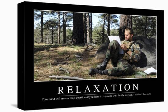 Relaxation: Inspirational Quote and Motivational Poster-null-Premier Image Canvas
