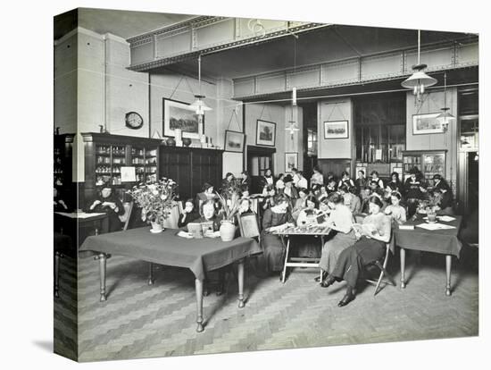 Relaxing in the Social Hall, Cosway Street Evening Institute for Women, London, 1914-null-Premier Image Canvas