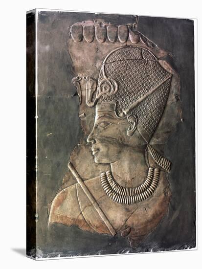 Relief depicting the Pharaoh Amenhotep III, Ancient Egyptian, 18th dynasty, c1390-1352 BC-Werner Forman-Premier Image Canvas