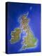 Relief Map of the United Kingdom And Eire-Julian Baum-Premier Image Canvas