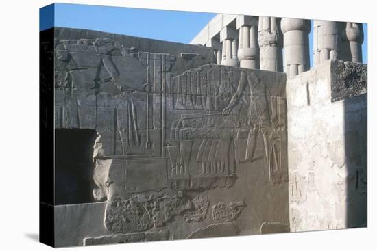 Relief of the Pharaoh Smiting His Enemies, Temple Sacred to Amun, Mut and Khons, Luxor, Egypt-CM Dixon-Premier Image Canvas