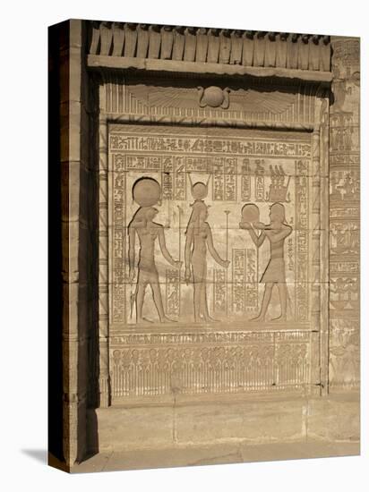 Relief on the Birth-House, Temple of Hathor, Dendera, Egypt, North Africa, Africa-Philip Craven-Premier Image Canvas