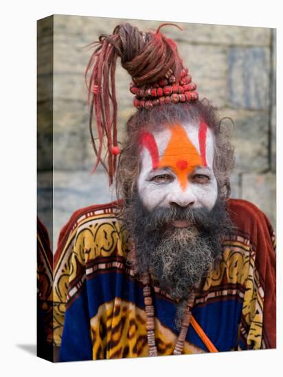 Religious Man at Pashupatinath Holy Hindu Place on Bagmati River, Kathmandu, Nepal-Bill Bachmann-Premier Image Canvas