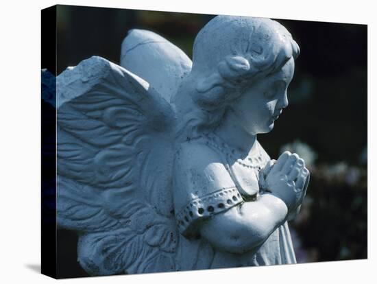 Religious Stone Carving of Angel-null-Premier Image Canvas