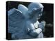 Religious Stone Carving of Angel-null-Premier Image Canvas