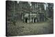 Remains of a bunker at a mountain in a wood in winter in Alsace-Axel Killian-Premier Image Canvas