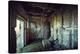 Remains of the interior of a bunker on a mountain in a wood in winter in Alsace-Axel Killian-Premier Image Canvas