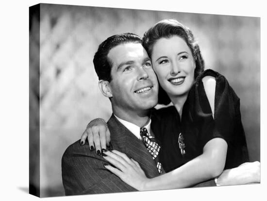 Remember The Night, Fred MacMurray, Barbara Stanwyck, 1940-null-Stretched Canvas