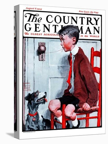 "Removing a Loose Tooth," Country Gentleman Cover, August 8, 1925-William Meade Prince-Premier Image Canvas