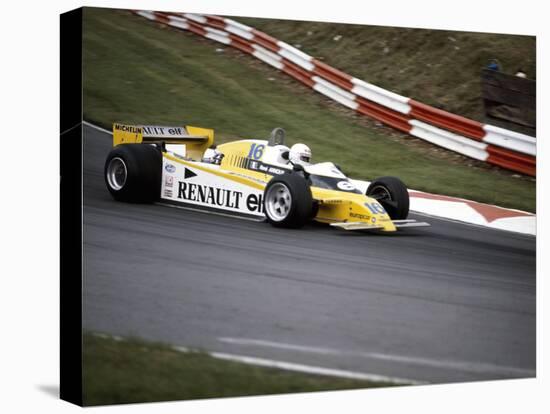 Rene Arnoux Racing a Renault Re20, British Grand Prix, Brands Hatch, 1980-null-Premier Image Canvas