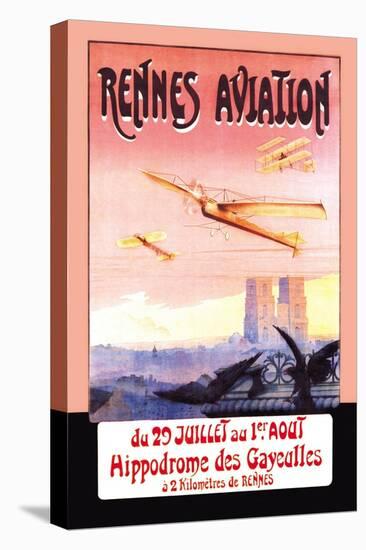 Rennes Aviation-F. Boursier-Stretched Canvas