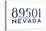 Reno, Nevada - 89501 Zip Code (Blue)-Lantern Press-Stretched Canvas
