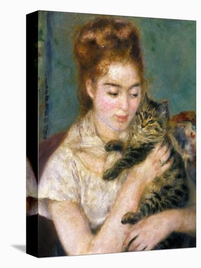 Renoir: Woman With A Cat-Pierre-Auguste Renoir-Premier Image Canvas