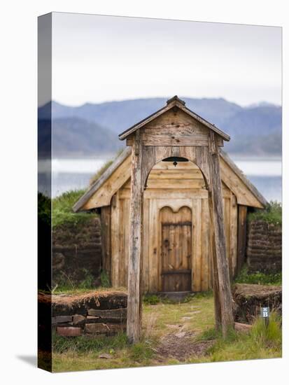 Replica of the church of Tjodhilde. The settlement Qassiarsuk.-Martin Zwick-Premier Image Canvas