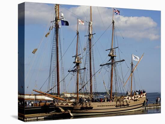 Replica of the Jamestown Colonists' Ship Godspeed on Display in Yorktown Harbor, Virginia-null-Premier Image Canvas